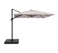 Concept Usine Parasol Cezir rectangulaire 3x4 déporté rotatif gris en aluminium