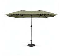 Concept Usine Parasol rectangulaire double Venice 2,7 x 4,6 m Vert