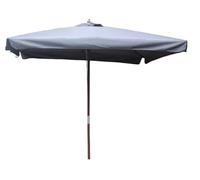 Palawan parasol gris droit rond 3 x 3 m