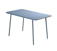 CONCEPT USINE Table de Jardin BERGAME Acier Bleu 6 Places 120 cm