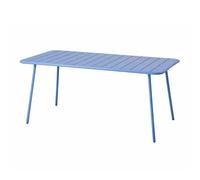 Bergame table de jardin 6 places 160cm bleu