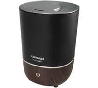 Concept - Humidificateur d'air, avec diffuseur d'arômes, noir/motif bois zv1210