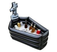 Conception de Cercueil Refroidisseur de Boissons Gonflable - Seau à Glace de fête Squelette de 35 Pouces Porte-Boisson en PVC 90x60x90cm Station de Refroidissement Portable Accessoire d'événement de