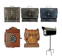 Conception de support mural boîte aux lettres hiboux sacs appareil photo téléphone optique journal Tube rouleau tube schwarz-blau - Tasche