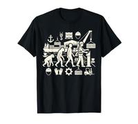 Conception des opérations portuaires de l'évolution des Travailleurs de Quai T-Shirt