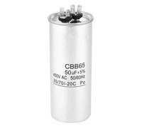 Condensateur 50uF de compresseur de condensateur de climatiseur de condensateur de moteur de démarrage de moteur rond CBB65 450V