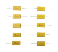 Condensateur axial MKP, 4,7 uF 250 V audiophile HIFI Crossover pour haut-parleur audio, lot de 10