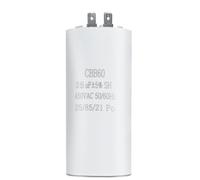 Condensateur CBB60 25µF 450V 2 Bornes 25/85/21 jusqu'à 85 °C - Condensateur de Démarrage Moteur pour Machine à Laver, Climatiseur, Pompe, Générateur - SYNN (1 Pièce)