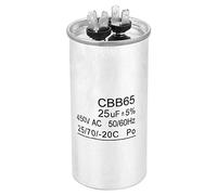 Condensateur de moteur Condensateur CBB65 Boîtier en aluminium Condensateur électrolytique non polaire pour air conditionné Moteur 25UF 450 V