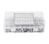 Condensateur électrolytique, 400pcs, 24 valeurs, SMD Kit d'assortiment de condensateurs électrolytiques, gamme 1uF - 1000uF pour TV, moniteur, blocs d'alimentation et ordinateurs