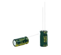 Condensateur électrolytique haute fréquence et faible résistance, 6x12/6x7MM, 25V, 100UF, 100UF, 25V, 10 pièces(25V100UF 6x7MM)