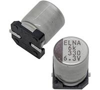 Condensateur Elko 20x radial 330µF 6,3V | Condensateur électrolytique SMD jusqu'à 105°C | 330uF Electrolytic Capacitor from Elna
