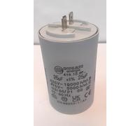 Condensateur moteur permanent en polypropylène 25uf 450 volts cosse faston 6.3MM fond plat faible encombrement compatible karcher surpresseur pompe piscine.