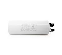 Condensateur permanent 25 µF, Ø 35 mm x 94 mm, fond plat, fabriqué en Italie