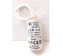 condensateur permanent 3,5 uf fond plat avec sortie de cable.