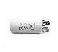 Condensateur Permanent 4 µF, Ø 25 mm x 56 mm, Fond Plat, Fabriqué en Italie