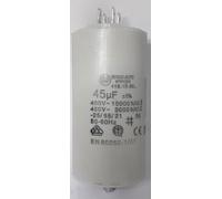 Condensateur permanent, 45 μF, 450 volts avec Cosse Double Faston et Vis.