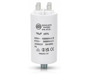 Condensateur permanent à double borne à sertir, pour moteur monophasé, 16 µF