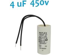 condensateur permanent / démarrage moteur 4µF 4uF 450v à fils Skyexpert