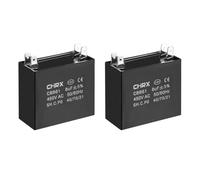 Condensateur SOURCING MAP 2pcs CBB61 8uF PP film métallisé 450V AC avec bornes pour ventilateur plafond