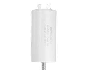 Condensateur SOURCING MAP CBB60 40uF 450V AC Insert Simple 50/60Hz Cylindre 92x45mm Blanc avec Goujon pour Moteur Pompe Compresseur