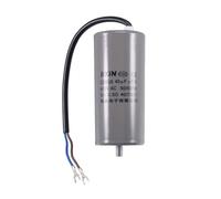 Condensateur SOURCING MAP CBB60 Marche 40uF 450V AC 2 Fils 50/60Hz Cylindre 110x50mm M8 Fixation Goujon pour Eau Pompe Moteur