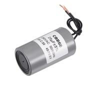 Condensateur SOURCING MAP CBB60 Marche Condensateur 25uF 250V AC 2 Fils 50/60Hz Cylindre 75x40mm pour Compresseur Eau Pompe Moteur