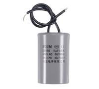 Condensateur SOURCING MAP CBB60 Marche Condensateur 6uF 450V AC 2 Fils 50/60Hz Cylindre 54x34mm pour Air Compresseur Moteur