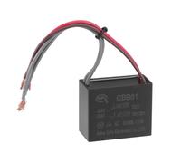 Condensateur SOURCING MAP Plafond Ventilateur Condensateur CBB61 1.5/3uF 250V AC 4 Fils 38x31x22mm pour Pompe Moteur Générateur