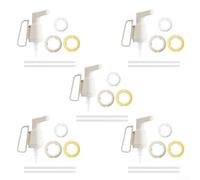 Condiments ABS PP Compatible Bouteilles Condiments ABS PP Compatible(white) | Débit précis 2ml, poignée ergonomique, usage une main, anti-gouttes, idéal ketchup mayo