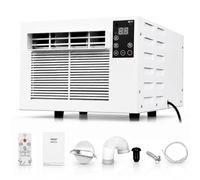 Conditeur d'air de Tente Portable 1876 BTU Déshumidificateur de Refroidissement Silencieux avec télécommande pour Camping Petite pièce 280W Faible Puissance D 12H minuterie Léger