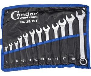 Condor Clés Allen 6 - 22 mm, jeu de 12 pièces, en emballage textile 100-00579
