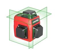CONDTROL - Laser Ligne SMART 3D Vert - Niveau Portée 30m - 3 Lignes - Allumage Indépendant des Lignes - 2 Modes de Fonctionnement - Livré avec Accessoires