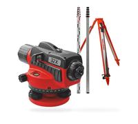 CONDTROL - Pack Niveau Optique KITNIV-32 + Mire 5 m + Trépied en Aluminium avec Filetage 5/8" - Zoom x32 - Mise à Niveau Simple - Livré avec Accessoires