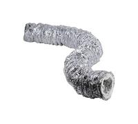 Conduit aluminium souple isolé ouate de polyester M0/M1 épaisseur 25 mm L 10 m D 125 mm