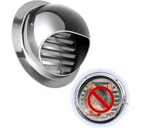 Conduit de cheminée, grille ventilation du foyer, terminal | For extracteur coupe-vent et anti-pluie en acier inoxydable(170mm/6.7in)