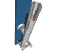 Conduit de cheminée inox double paroi - Kit extérieur Raab DW-FU - Ø180 mm