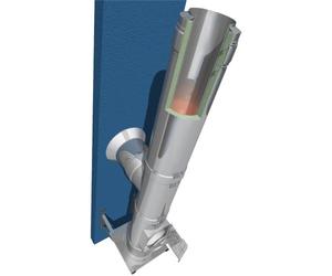 Conduit de cheminée inox double paroi - Kit extérieur Raab DW-FU - Ø200 mm