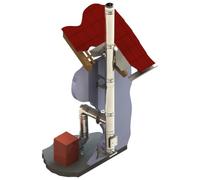 Conduit de cheminée inox double paroi - Kit extérieur TEC-DW-FU- Ø 130 mm