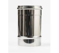 Conduit de fumee isole inox 150/200 mm longueur 25 cm double paroi
