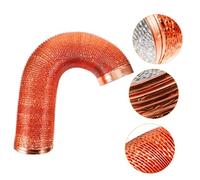 Conduit de Poêle en Métal Flexible en Feuille D’aluminium Marron | Échappement de Cheminée, Évacuation du Poêle de Chauffage, Ambiance Estivale