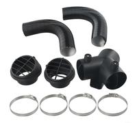 Conduit de tuyau de chauffage automatique de 60 mm, kit de sortie d'air chaud avec branchement en Y, sortie d'air chaud et collier de serrage pour chauffage diesel pour chauffages à air diesel de 2 kW