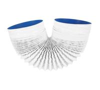 Conduit de Ventilation Pvc Aluminium Souple pour Sèche-linge et Extracteur | Blanc, Armature en Fil D’acier, Installation Simple, Usage la Cuisine et Salle D’eau