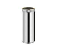 Conduit double paroi isolé - MON MOBILIER DESIGN - TDPI500 - Inox - 50 cm - Ø150 mm