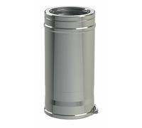 Conduit évacuation fumée - double paroi - réglable en hauteur - 180/230 mm - Duoten TEN