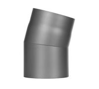 Conduit poêle à bois - Coude fixe 15° - gris - Tecnovis TEC-Stahl Ø 150 mm