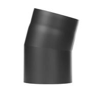 Conduit poêle à bois - Coude fixe 15° - noir - Tecnovis TEC-Stahl Ø 150 mm