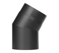 Conduit poêle à bois - Coude fixe 30° - noir - Tecnovis TEC-Stahl Ø 150 mm