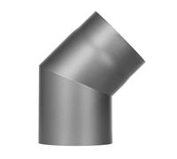 Conduit poêle à bois - Coude fixe 45° - gris - Tecnovis TEC-Stahl Ø 120 mm