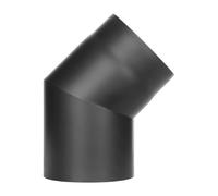 Conduit poêle à bois - Coude fixe 45° - noir - Tecnovis TEC-Stahl Ø 120 mm